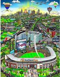 Charles Fazzino Art Charles Fazzino Art Atlanta Braves (DX)